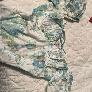 Floral Puff Sleeve Blouse